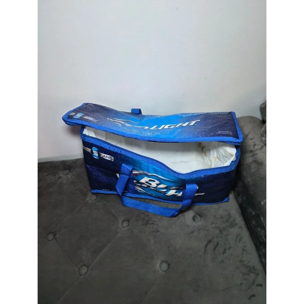 Bud Light Insulated Cooler Tote Bag - Blue